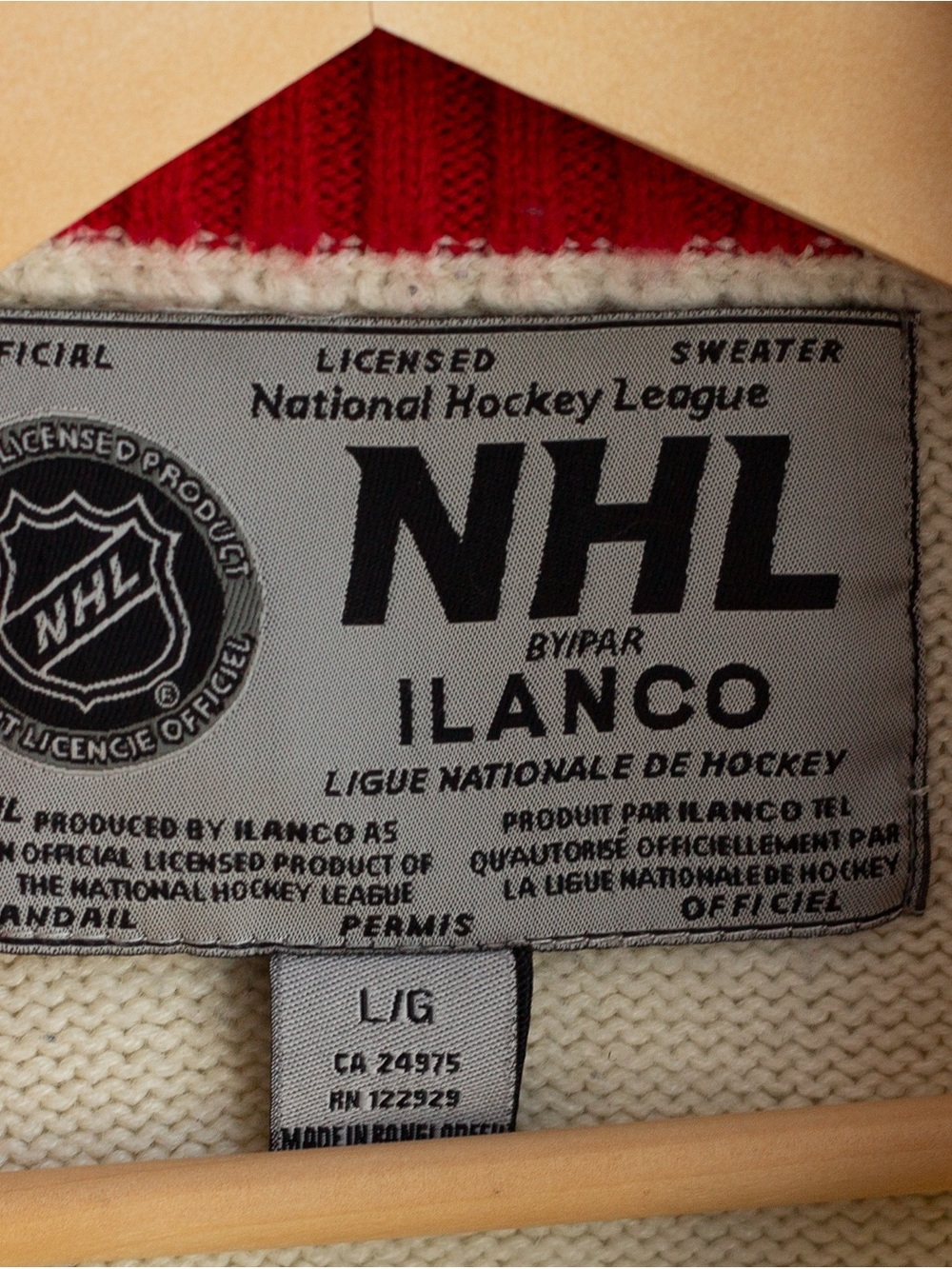 Ilanco Montreal Canadiens Quarter Zip Sweater L - Picture 5 of 6